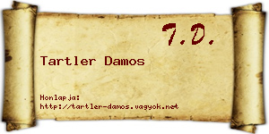 Tartler Damos névjegykártya